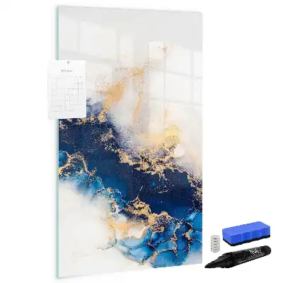 Tableau magnétique effaçable à sec modèle marbre absolu