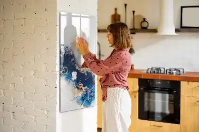 Tableau magnétique effaçable à sec modèle marbre absolu