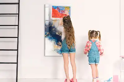 Tableau magnétique effaçable à sec modèle marbre absolu