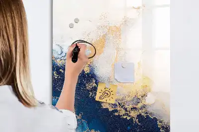 Tableau magnétique effaçable à sec modèle marbre absolu