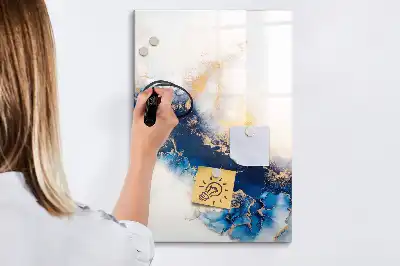 Tableau magnétique effaçable à sec modèle marbre absolu
