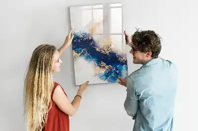 Tableau magnétique effaçable à sec modèle marbre absolu