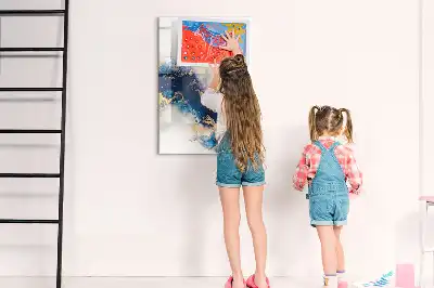 Tableau magnétique effaçable à sec modèle marbre absolu
