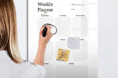 Planificateur hebdomadaire tableau magnétique effaçable à sec