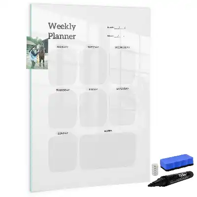 Planificateur hebdomadaire tableau magnétique effaçable à sec