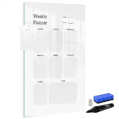 Planificateur hebdomadaire tableau magnétique effaçable à sec