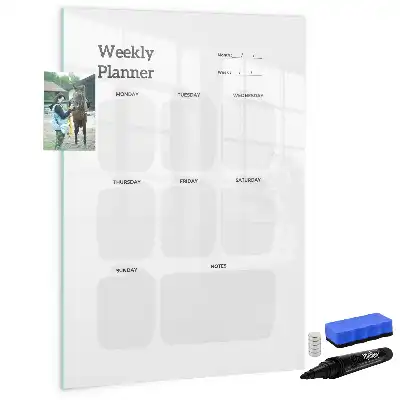 Planificateur hebdomadaire tableau magnétique effaçable à sec