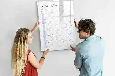 Tableau magnétique effaçable à sec planificateur mensuel sur 30 jours