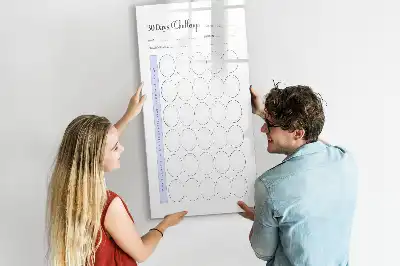 Tableau magnétique effaçable à sec planificateur mensuel sur 30 jours