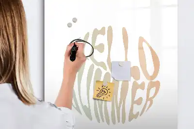 Tableau magnétique effaçable à sec motif texte Bienvenue l'été
