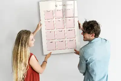 Tableau magnétique effaçable à sec calendrier d'anniversaires