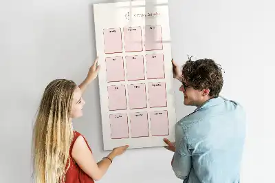 Tableau magnétique effaçable à sec calendrier d'anniversaires