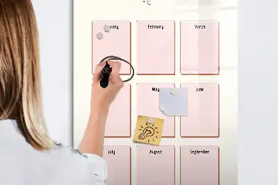 Tableau magnétique effaçable à sec calendrier d'anniversaires