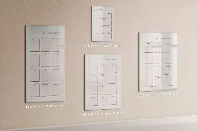 Tableau magnétique effaçable à sec calendrier d'anniversaires
