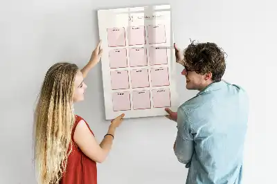 Tableau magnétique effaçable à sec calendrier d'anniversaires