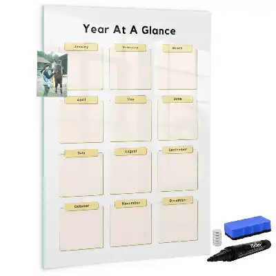Planificateur annuel tableau magnétique effaçable à sec