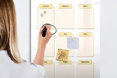 Planificateur annuel tableau magnétique effaçable à sec