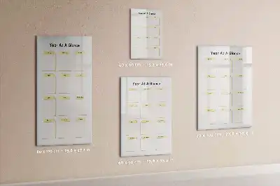 Planificateur annuel tableau magnétique effaçable à sec