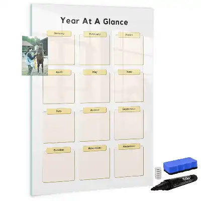 Planificateur annuel tableau magnétique effaçable à sec