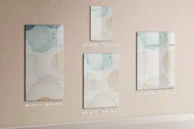 Tableau magnétique effaçable à sec motif taches pastel