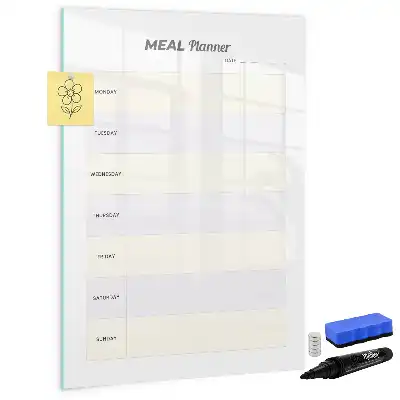 Tableau effaçable à sec magnétique planificateur de repas