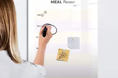 Tableau effaçable à sec magnétique planificateur de repas