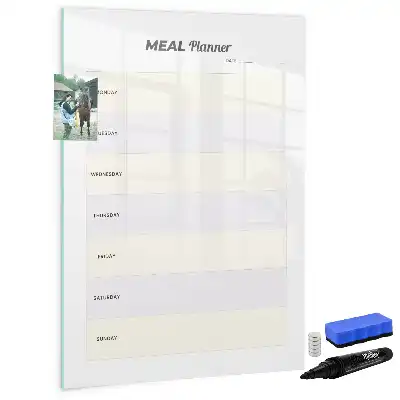 Tableau effaçable à sec magnétique planificateur de repas