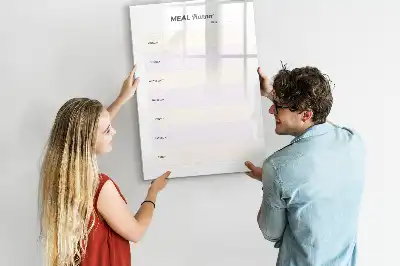 Tableau effaçable à sec magnétique planificateur de repas