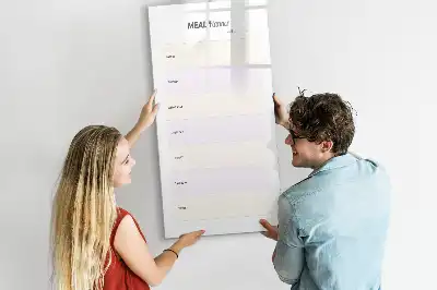 Tableau effaçable à sec magnétique planificateur de repas