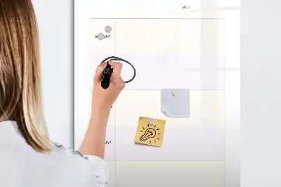 Tableau effaçable à sec magnétique planificateur de repas