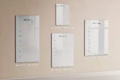 Tableau effaçable à sec magnétique planificateur de repas