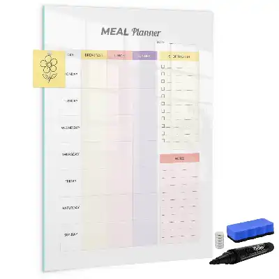 Tableau magnétique effaçable à sec planificateur de nutrition