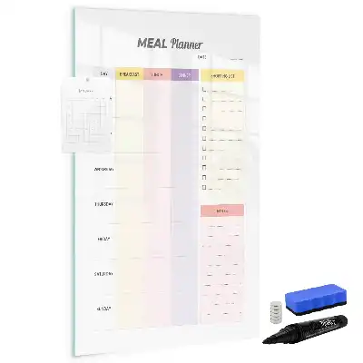 Tableau magnétique effaçable à sec planificateur de nutrition