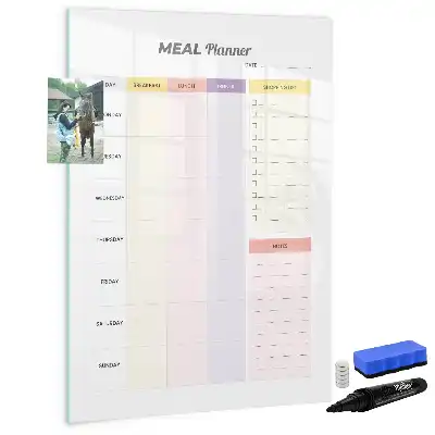Tableau magnétique effaçable à sec planificateur de nutrition