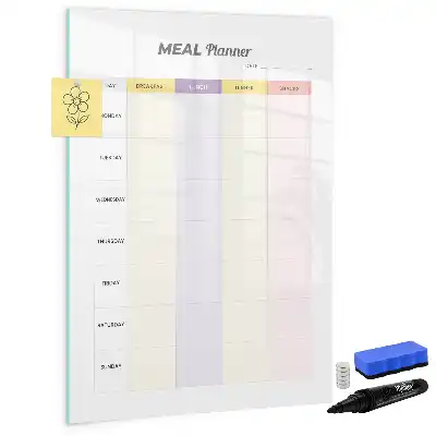 Tableau magnétique effaçable à sec planificateur de repas
