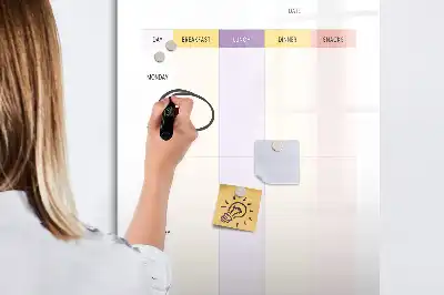 Tableau magnétique effaçable à sec planificateur de repas