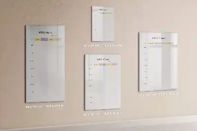 Tableau magnétique effaçable à sec planificateur de repas