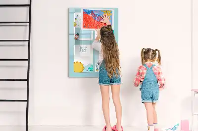 Tableau magnétique effaçable à sec modèle planificateur galactique