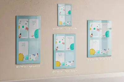 Tableau magnétique effaçable à sec modèle planificateur galactique