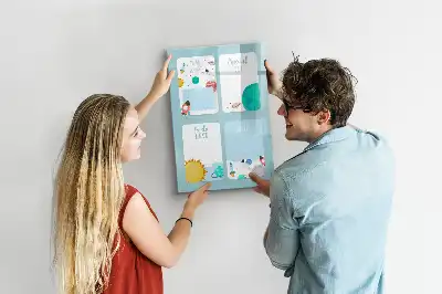 Tableau magnétique effaçable à sec modèle planificateur galactique