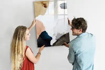 Tableau magnétique effaçable à sec motif aquarelle abstraite