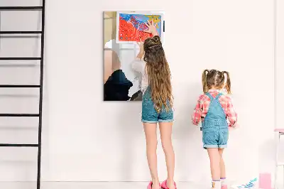 Tableau magnétique effaçable à sec motif aquarelle abstraite