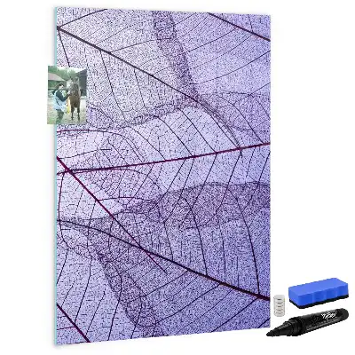 Tableau effaçable à sec magnétique à texture de feuille