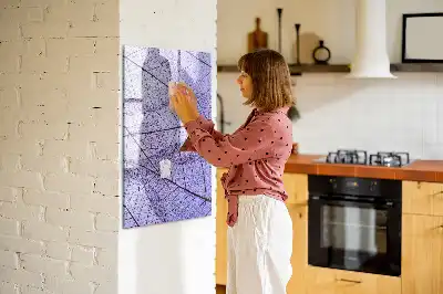 Tableau effaçable à sec magnétique à texture de feuille