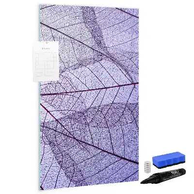 Tableau effaçable à sec magnétique à texture de feuille