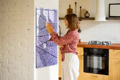 Tableau effaçable à sec magnétique à texture de feuille