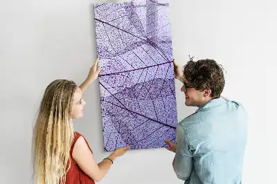 Tableau effaçable à sec magnétique à texture de feuille
