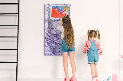 Tableau effaçable à sec magnétique à texture de feuille