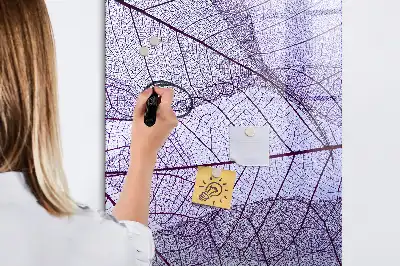 Tableau effaçable à sec magnétique à texture de feuille