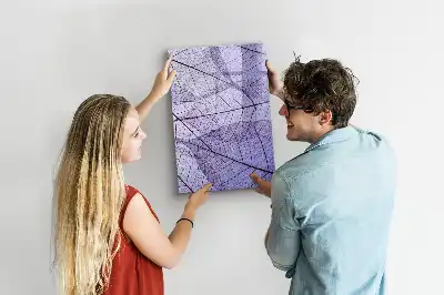 Tableau effaçable à sec magnétique à texture de feuille